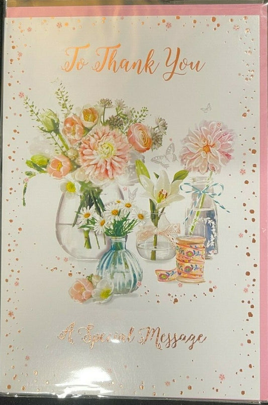 To Thank You A Special Message (Greeting Card)