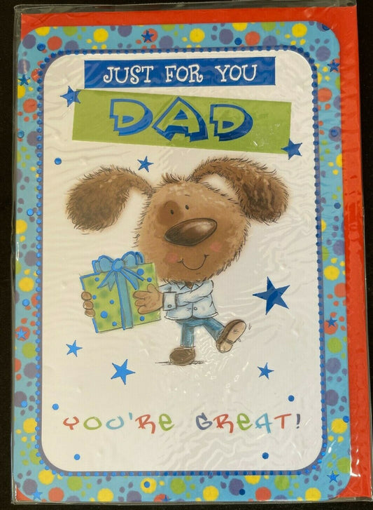 Just For You Dad You're Great (Birthday / Greeting Card)