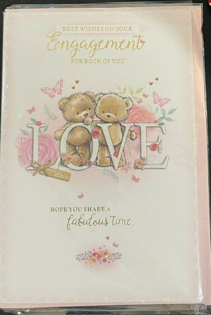 Best Wishes on your Engagement For Both of You (Engagement Greeting Card)