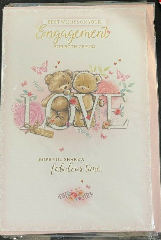 Best Wishes on your Engagement For Both of You (Engagement Greeting Card)