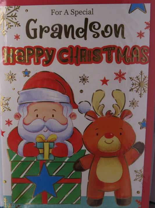 For a Special Grandson (Christmas Greeting Card)