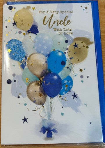 For A Very Special Uncle With Lots of Love (Greeting Card)