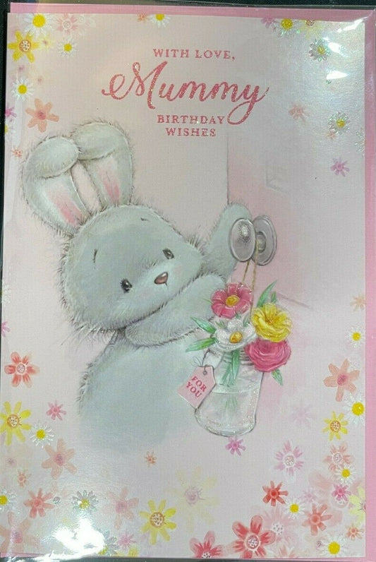 With Love, Mummy Birthday Wishes (Birthday Card / Greeting Card)