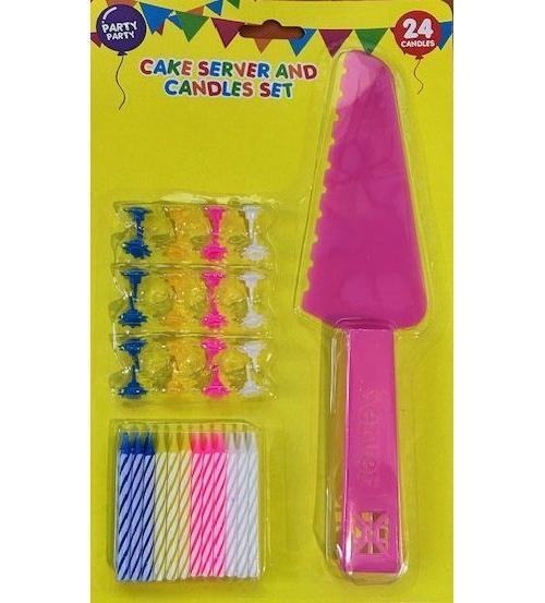 Cake Server and Candle Set (Children's Party)