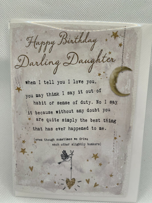 Happy Birthday Darling Daughter (Birthday Greeting Card)