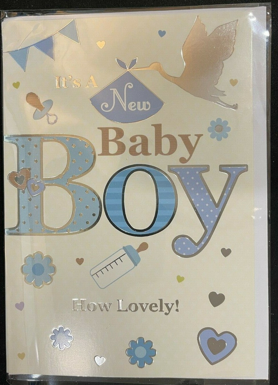 It's a New Baby Boy How Lovely! (New Baby Greeting Card)