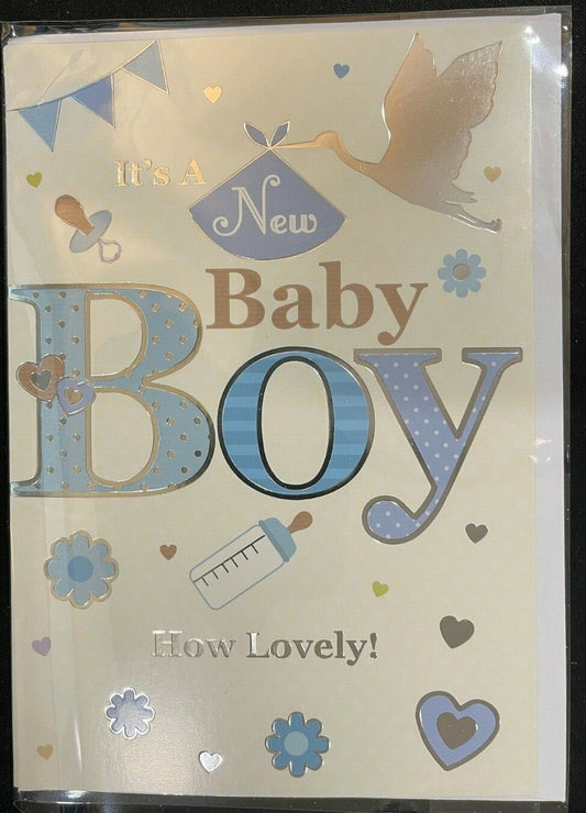 It's a New Baby Boy How Lovely! (New Baby Greeting Card)