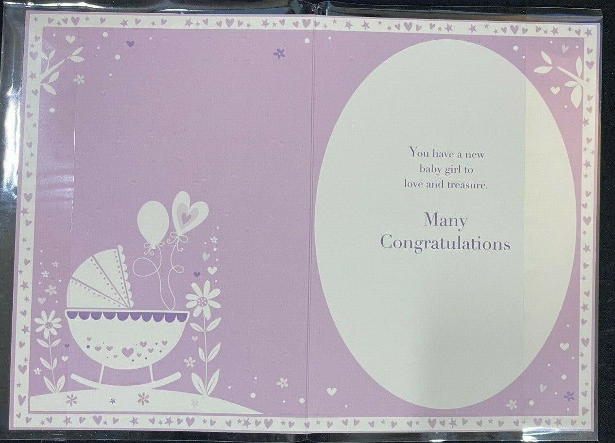 It's a Baby Girl (New Baby Greeting Card)