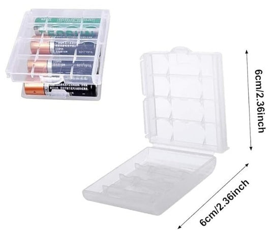 2 x Plastic Cell Battery Storage Case Holder Box  - AA/AAA