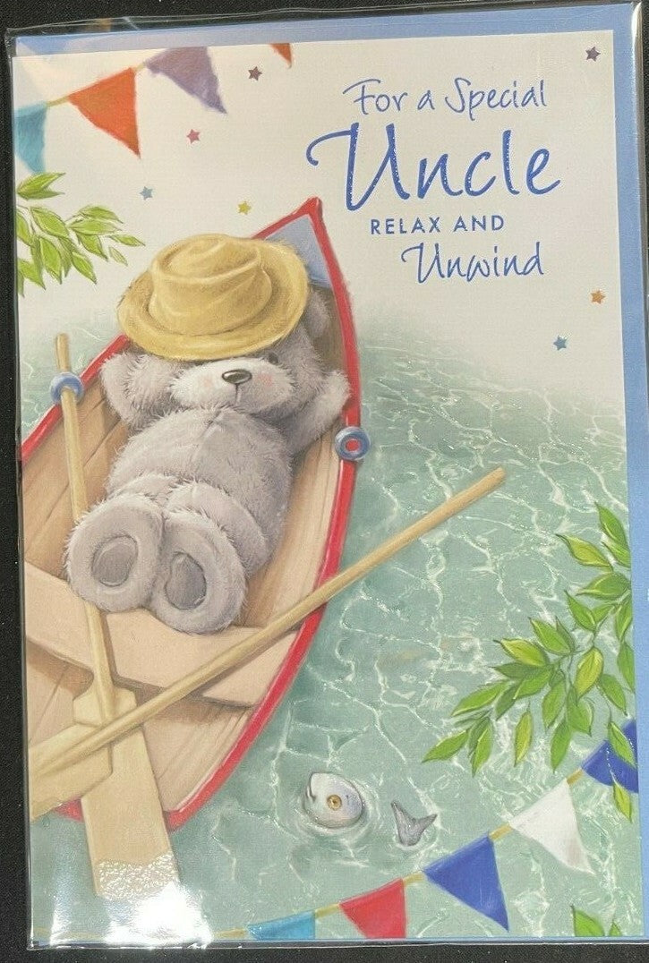 For a Special Uncle Relax and Unwind (Birthday/Greeting Card)