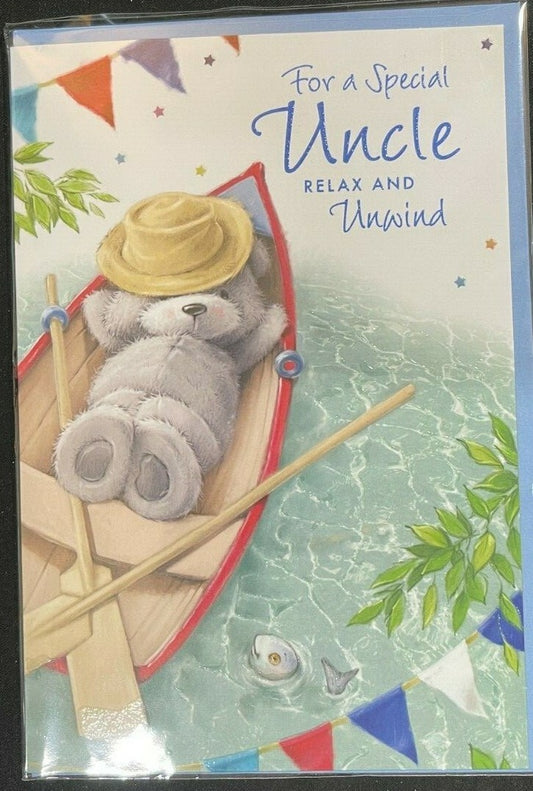 For a Special Uncle Relax and Unwind (Birthday/Greeting Card)