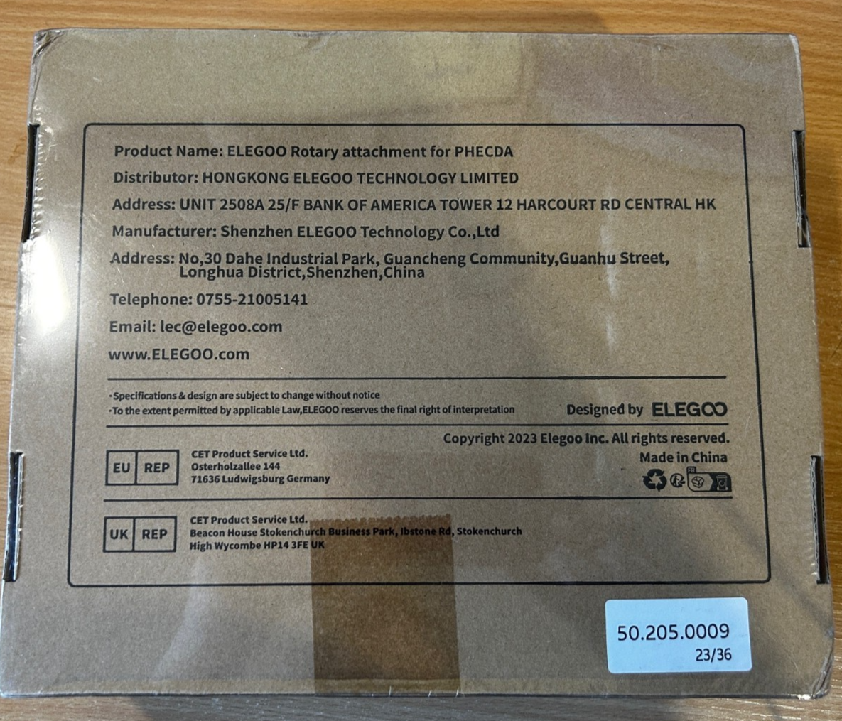 Elegoo Rotary Attachment for Phecda Laser Engraver (RRP £59.99