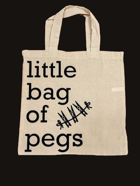 Canvas Tote Bag Peg Bag