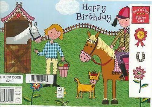 Happy Birthday (with Peel 'n' Play Sticker Card) (Greeting Card)