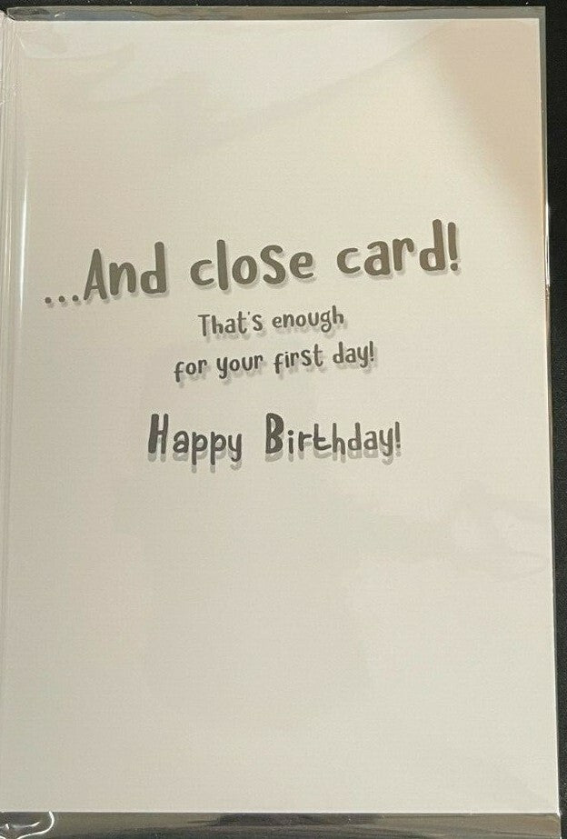A New Exercise Routine for Someone Your Age  (Birthday Greeting Card)
